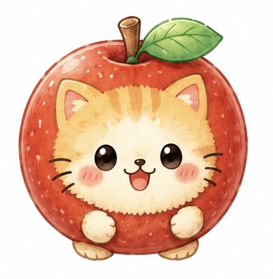 こもれび町のりんごねこ